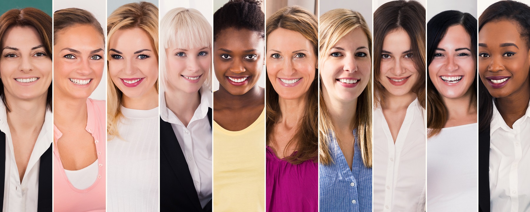 Happy Multi Ethnic Women Collage
